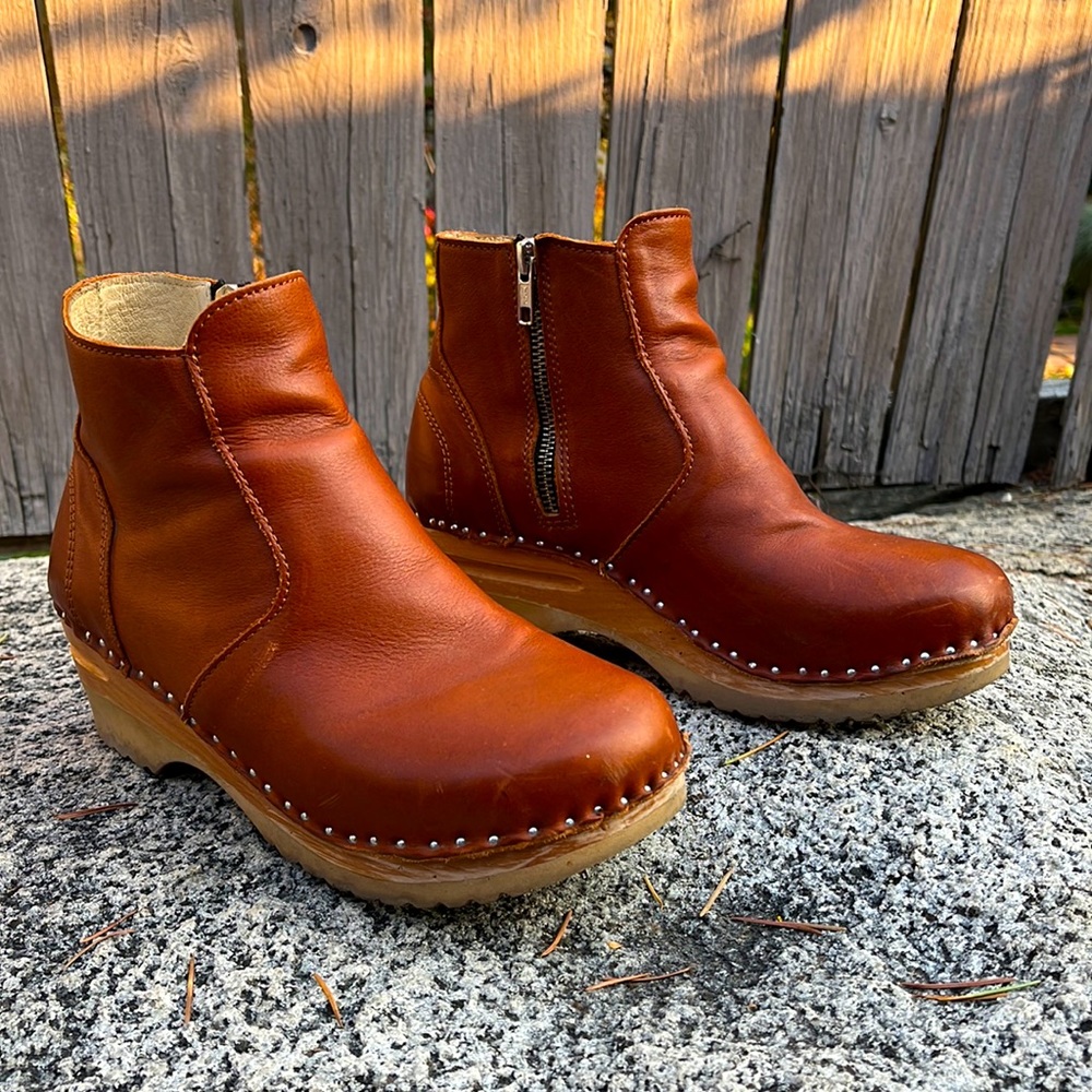 Troentorp clog boots, size 38, brown
